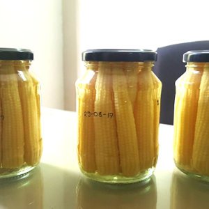 Baby Corn in Glass Jar